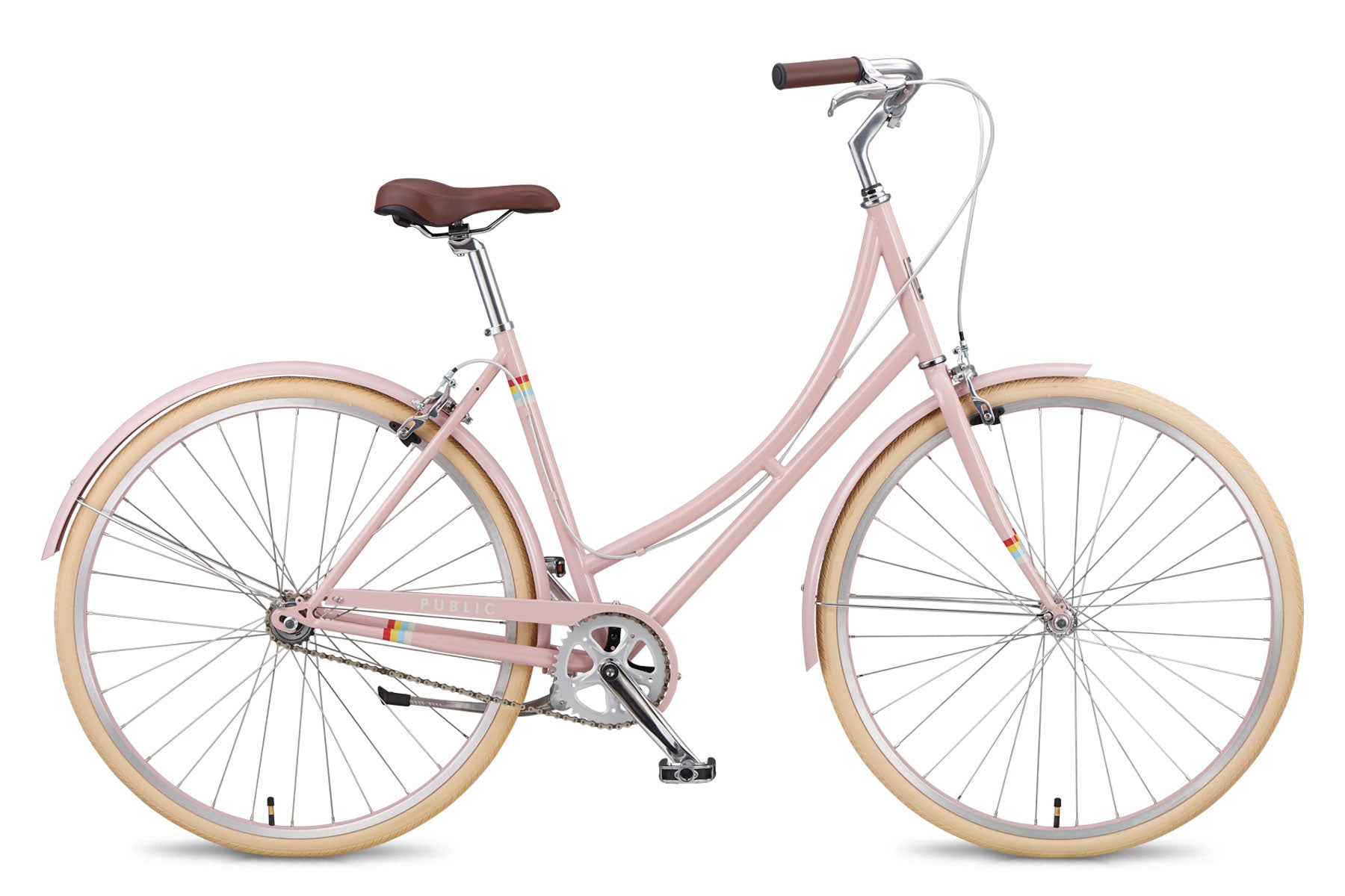 Womens Dutch Bike With Basket Shop PUBLIC C1 Single-Speed