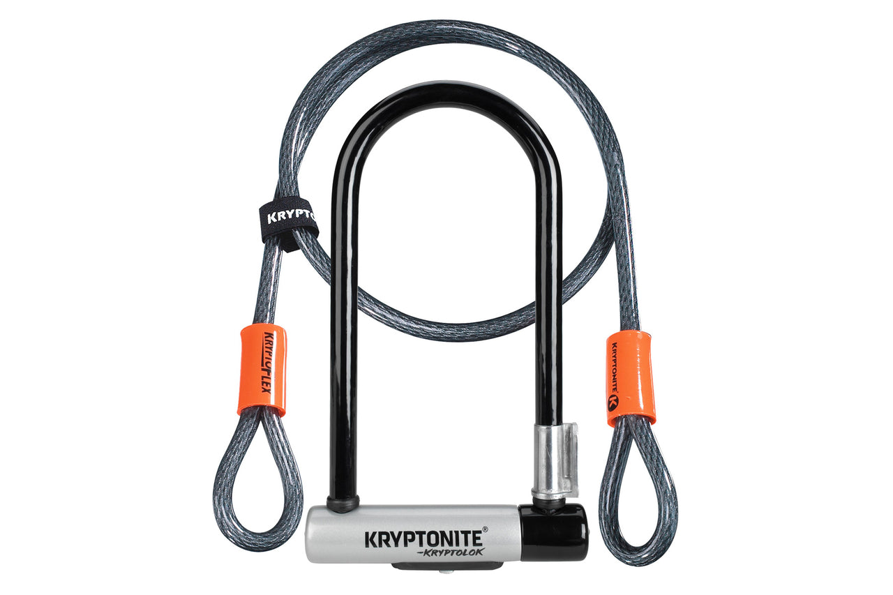 Kryptolok Standard 9" U-Lock with Flex Cable