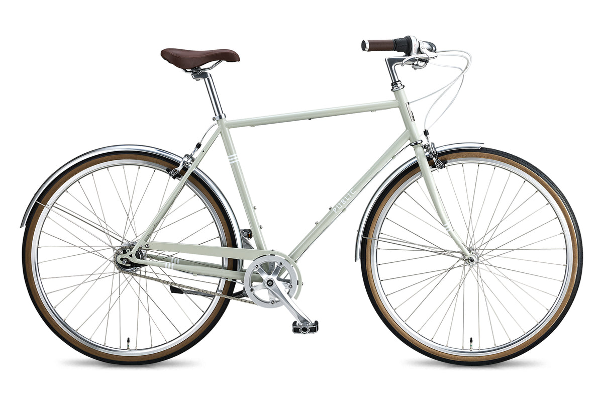 7 gear bike Public V7i Fog Grey / Medium/Large 20″ Fat Tire E-Bike store Schindelhauer Arthur - Graphitschwarz Farbe:Blue Flowers The PUBLIC V7i is