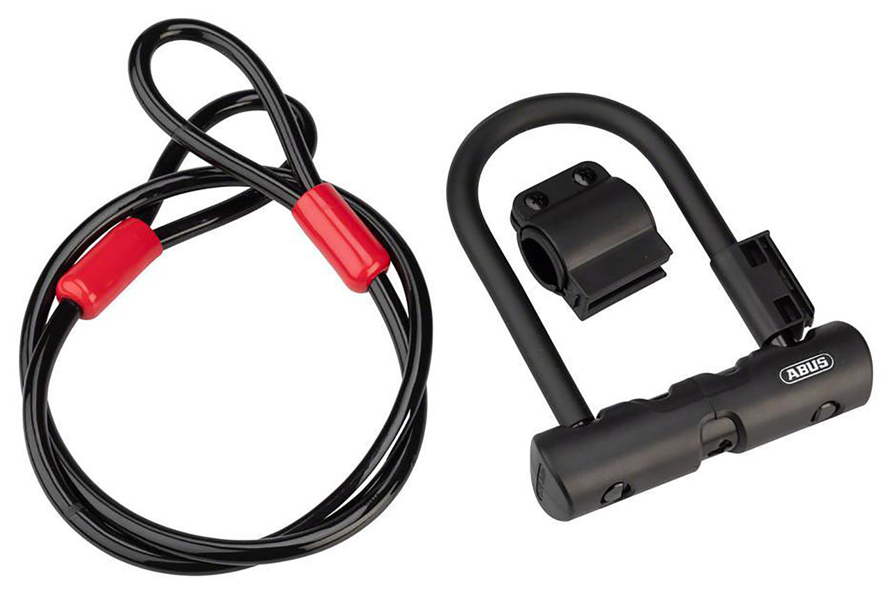 Abus Ultra 410 Mini U-Lock 7" with Cobra Cable - Black