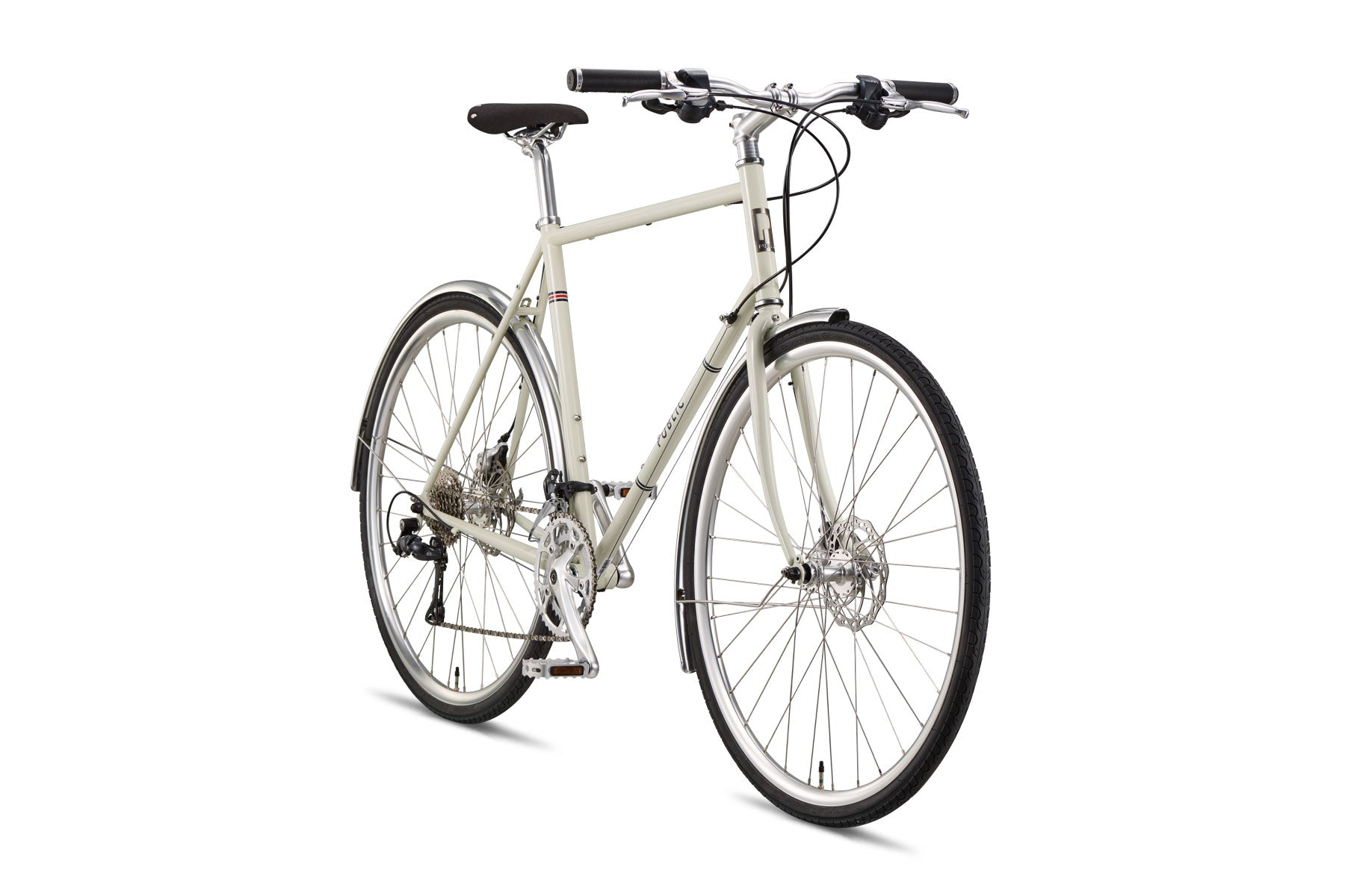 Flat white outlet touring bike